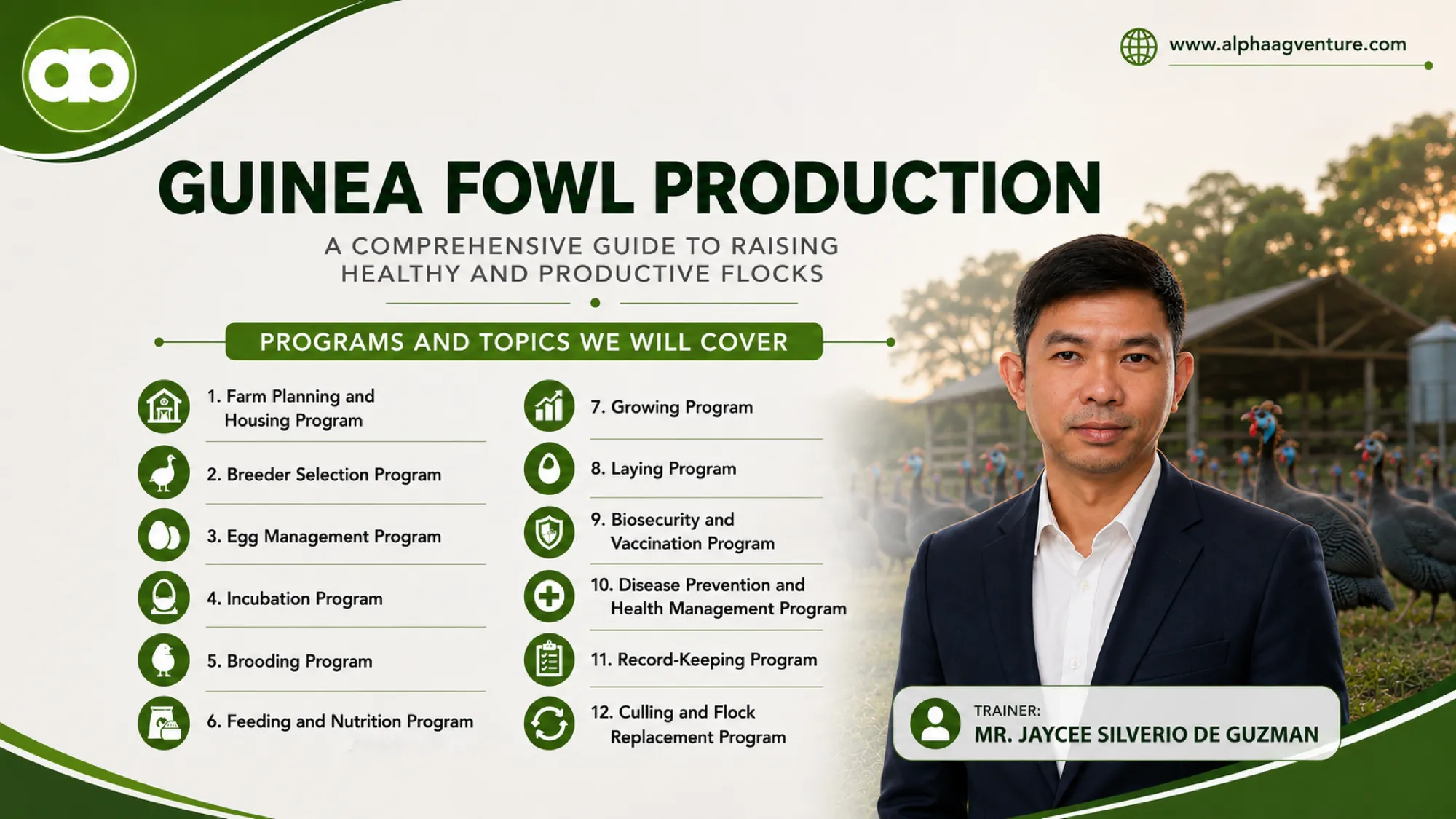 Guinea Fowl Farming by Jaycee de Guzman of Alpha Agventure Farms