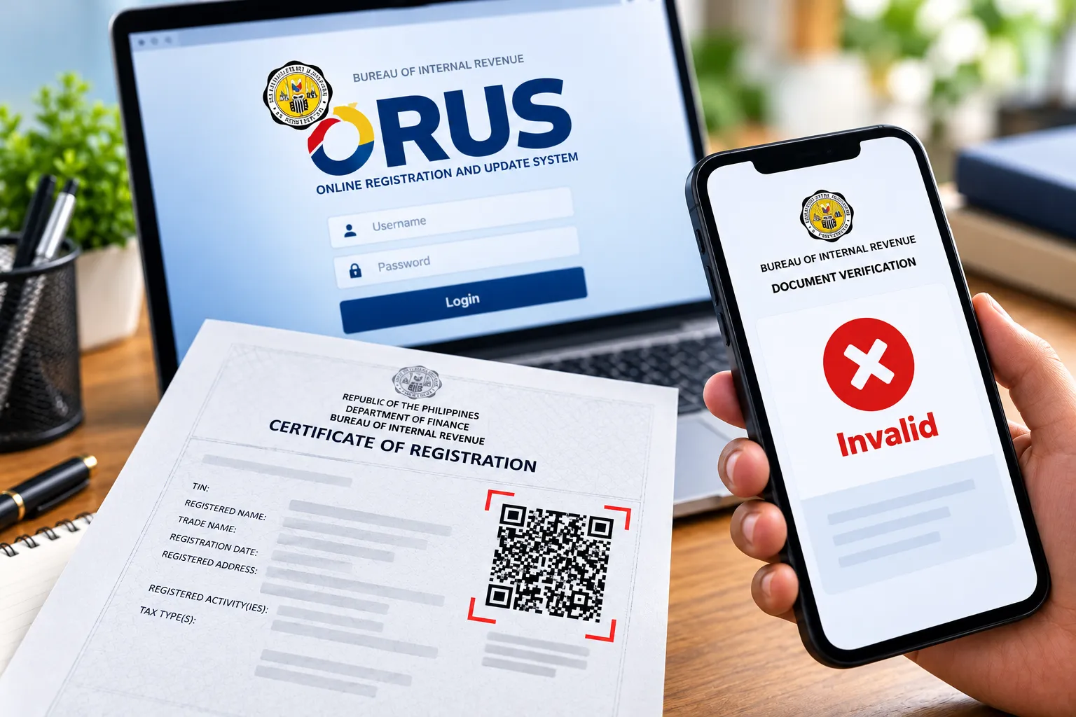 How to Fix the Invalid Error When Scanning BIR's ORUS QR Code